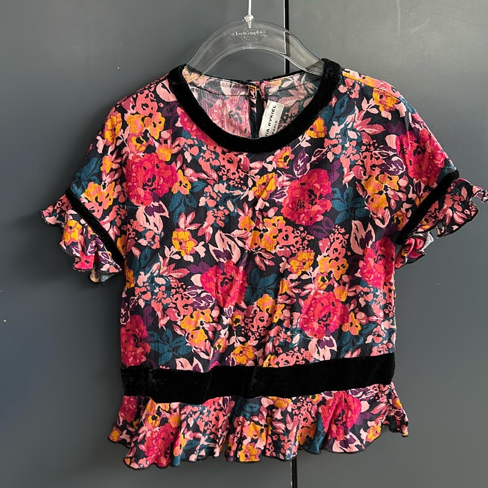 Sonia Rykiel - Girl Flower Top - size 6